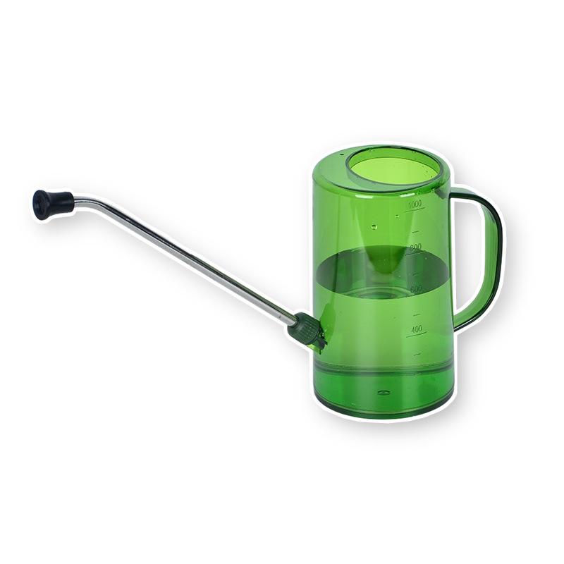 Садовая лейка большой емкости с длинным носиком и распылителем для растений