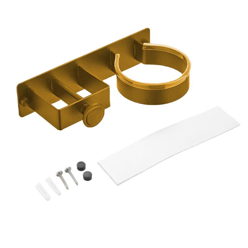 Настенный кронштейн для фена без отверстий, полка для хранения фена для ванной комнаты, выпрямитель для волос, зажим, гладильная доска, полка для хранения