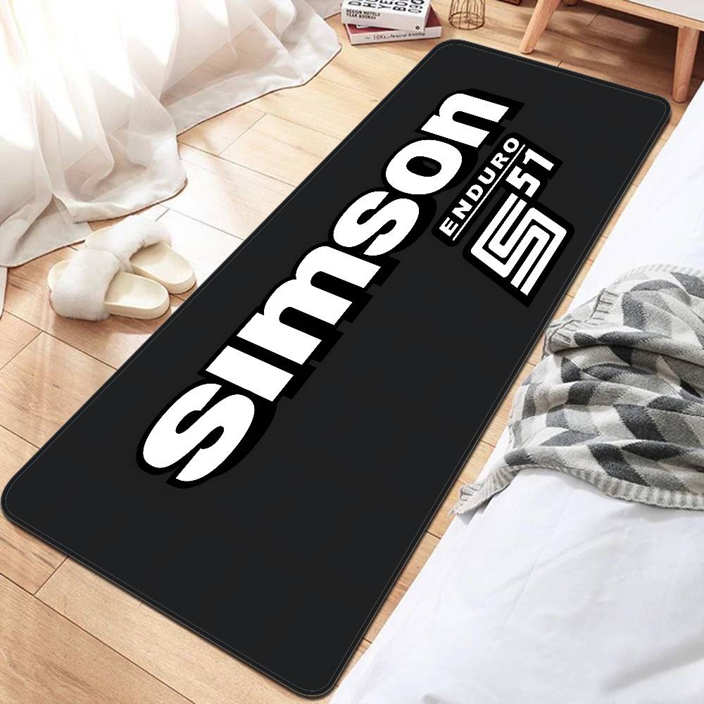 Motorcycle S-Simsons Floor Mat INS Style Soft Bedroom Floor House Laundry Room Mat Anti-skid Household Carpets