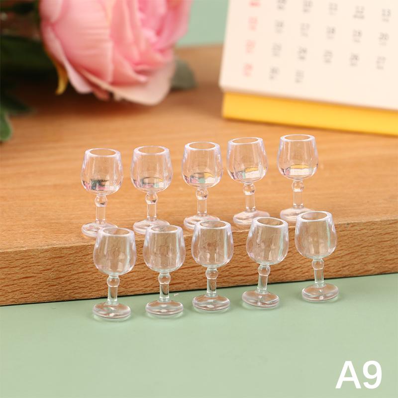 10 шт. мини-чашка для красного вина, имитация мебели, бокал для вина, кубок, декор для кукольного домика