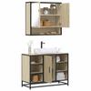 VidaXL 2-piece Bathroom Furniture Set Sonoma Oak, Bathroom Cabinet, Bathroom Cupboard, Furniture 3300941