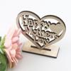 Деревянное украшение в форме сердца из полой фанеры для подарка на день рождения, День матери(счастливый