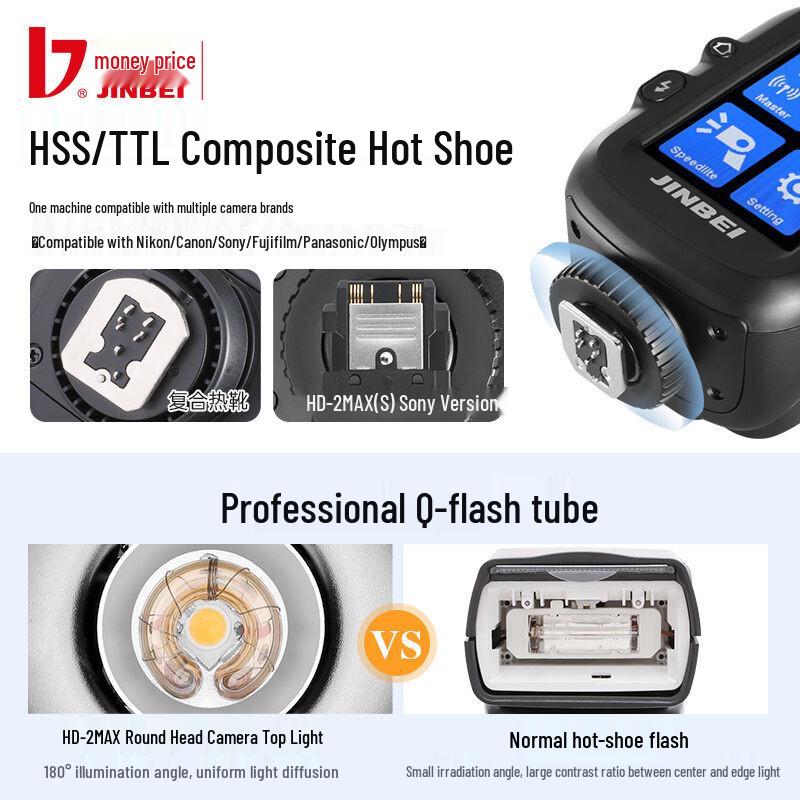 Jinbei HD-2MAX Портативная уличная TTL-вспышка для высокоскоростной съемки