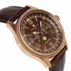 Watch Moon Phase Multi Calendar 5 ATM Water Resistant Business Formal Leather Belt Limited Model Pink Gold Brown [Salvatore Mara] Men's SM24110-PGBR
