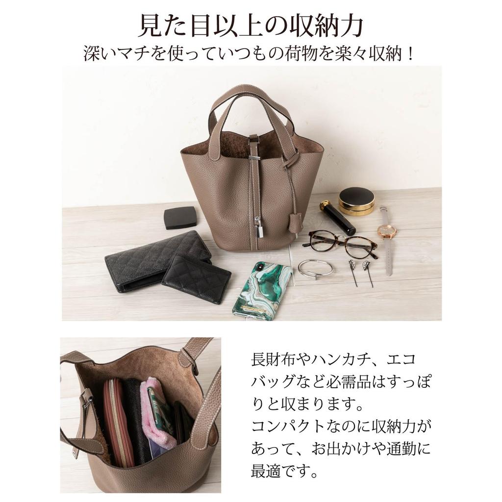 Золотая фурнитура RENNES Сумка из натуральной кожи, размер S, имитация вязаной крючком сумки для взрослых [La Closet] вер.. кубовидный женский RENNES-S2 (серый)