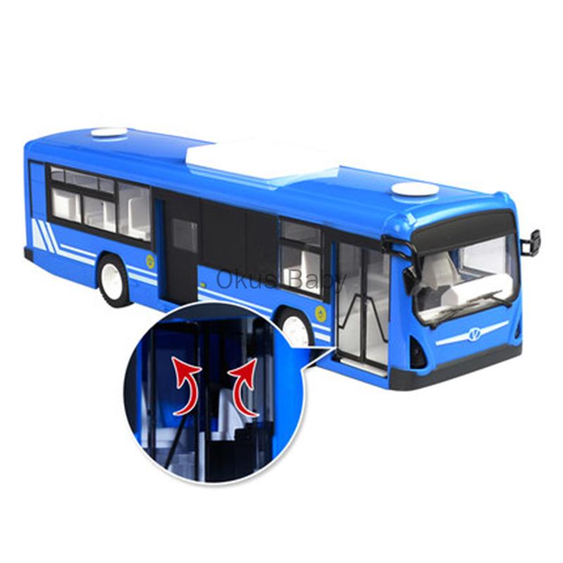 Double E E635-001 2.4G 6-канальная радиоуправляемая модель автобуса с автоматической дверью, звуком, светом, симуляцией, Городской радиоуправляемый автомобиль, Транспортное средство для детей