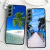 Морские Тропические Пальмы Пляж Чехол для Телефона Для Samsung A16 A26 A36 A56 Galaxy A02S A12 A52S A13 A23 A33 A53 A54 A34 A24 A14 A22 A3