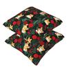 Corgi Dog In Garden 2 Pcs Square Pillowcase Pillow Cover Cushion Decor Comfort Throw Pillow For Home Living Room