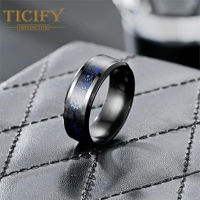 Новый продукт, кольцо из титановой стали, мужское персонализированное кольцо с шестернями, ежегодное колесо, модное кольцо, ювелирные изделия Gandal