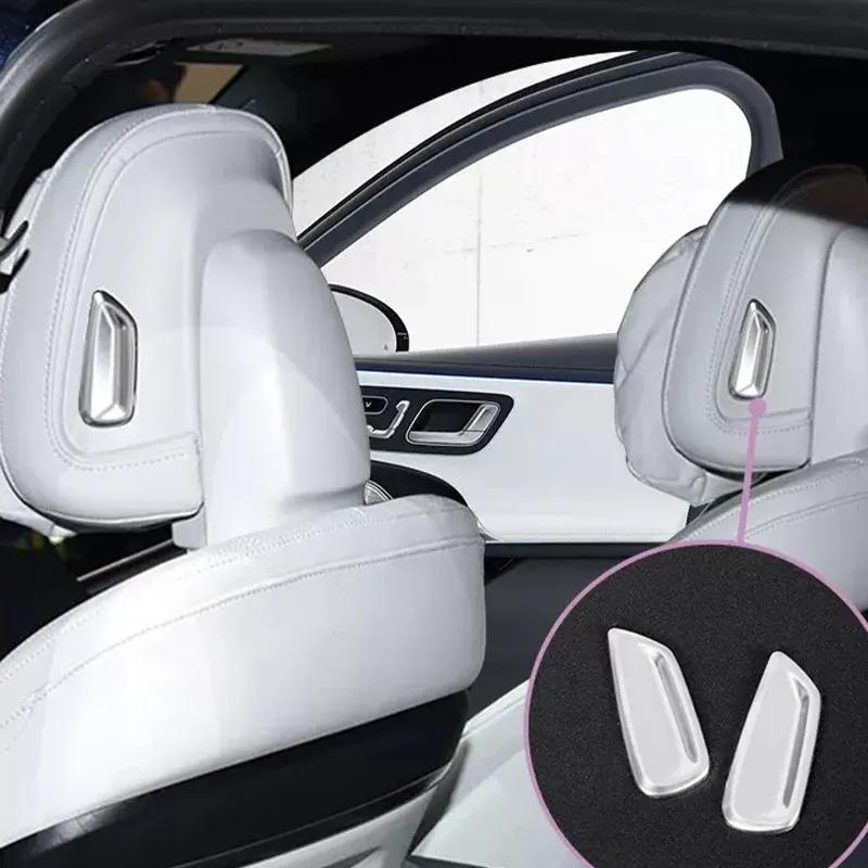 For Mercedes-Benz E-Class W214 S214 2024 seat headrest button decoration sticker automotive interior decoration accessories