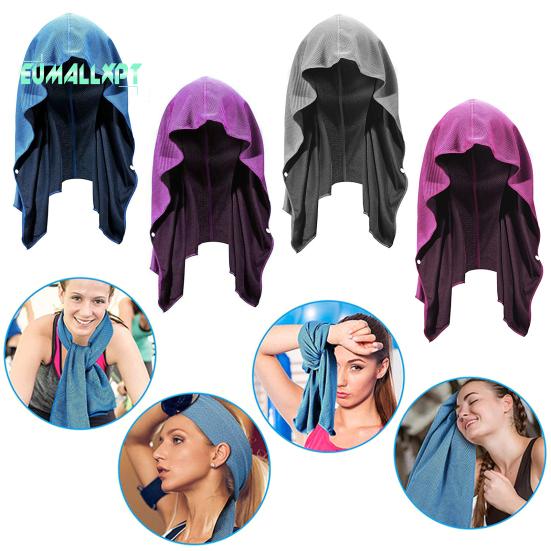 Охлаждающее полотенце с капюшоном, впитывающее пот, очень мягкое, защита от солнца, быстросохнущее полотенце для пота, накидка на шею, спортивные принадлежности