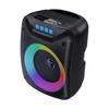 Переносной беспроводной Bluetooth-динамик с басовым стереодинамиком, сабвуфером, дискотечным светом, светодиодной вспышкой, FM-радио, беспроводной динамик для улицы