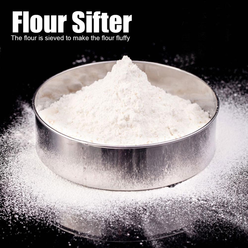 6PCS Stainless Steel Fine Mesh Sieve Fine Mesh Baking Sifter Portable Flour Sieve Set Flour Sifting