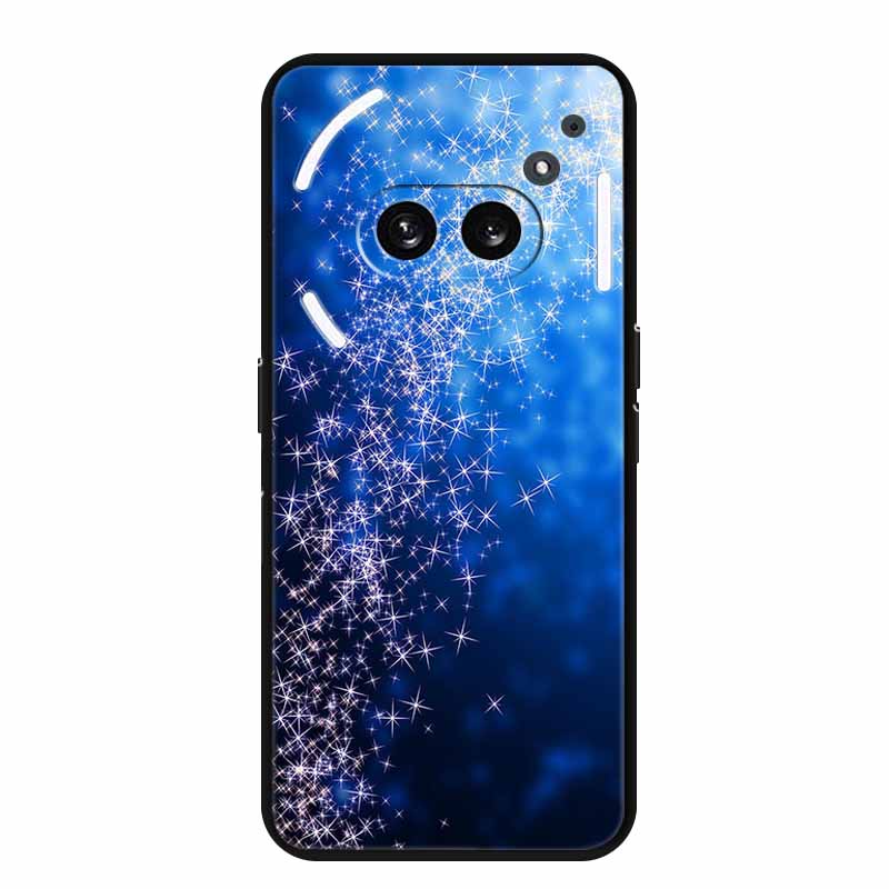 Чехол для Nothing Phone 2A 2 A Модный принт Черный силикон Мягкая задняя крышка Чехол для Nothing Phone 2a Чехол Phone2A Сумка 6.7"