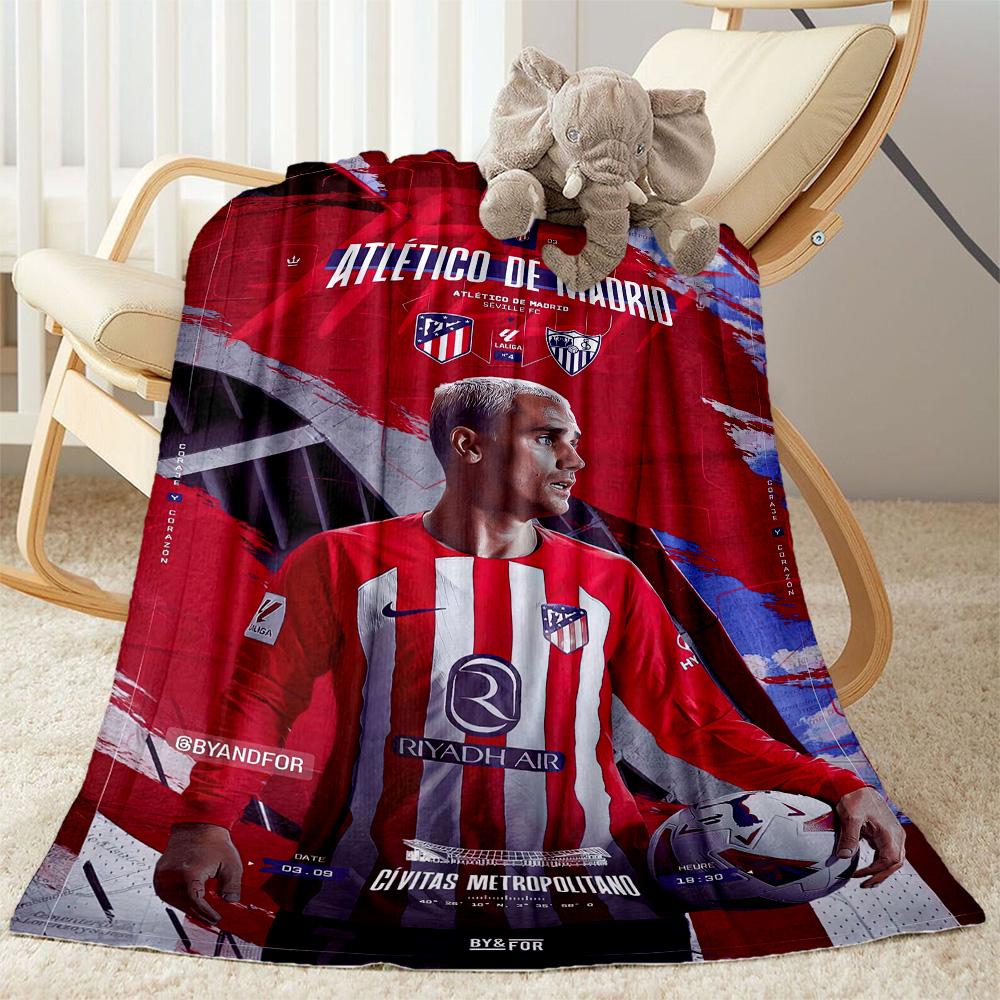 Atletico Madrid Blanket Soft Cozy Great For Sofa Picnics Bedding For All Seasons Modern Style Ideal Gift For Friends Family Couples Picnic