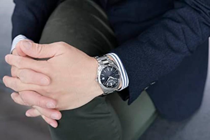 SEIKO SELECTION SBTM323 Мужские часы японского производства, на солнечной батарее с радиосинхронизацией, индикация даты и дня недели, черный циферблат, водонепроницаемость 10 АТМ, нержавеющая сталь.