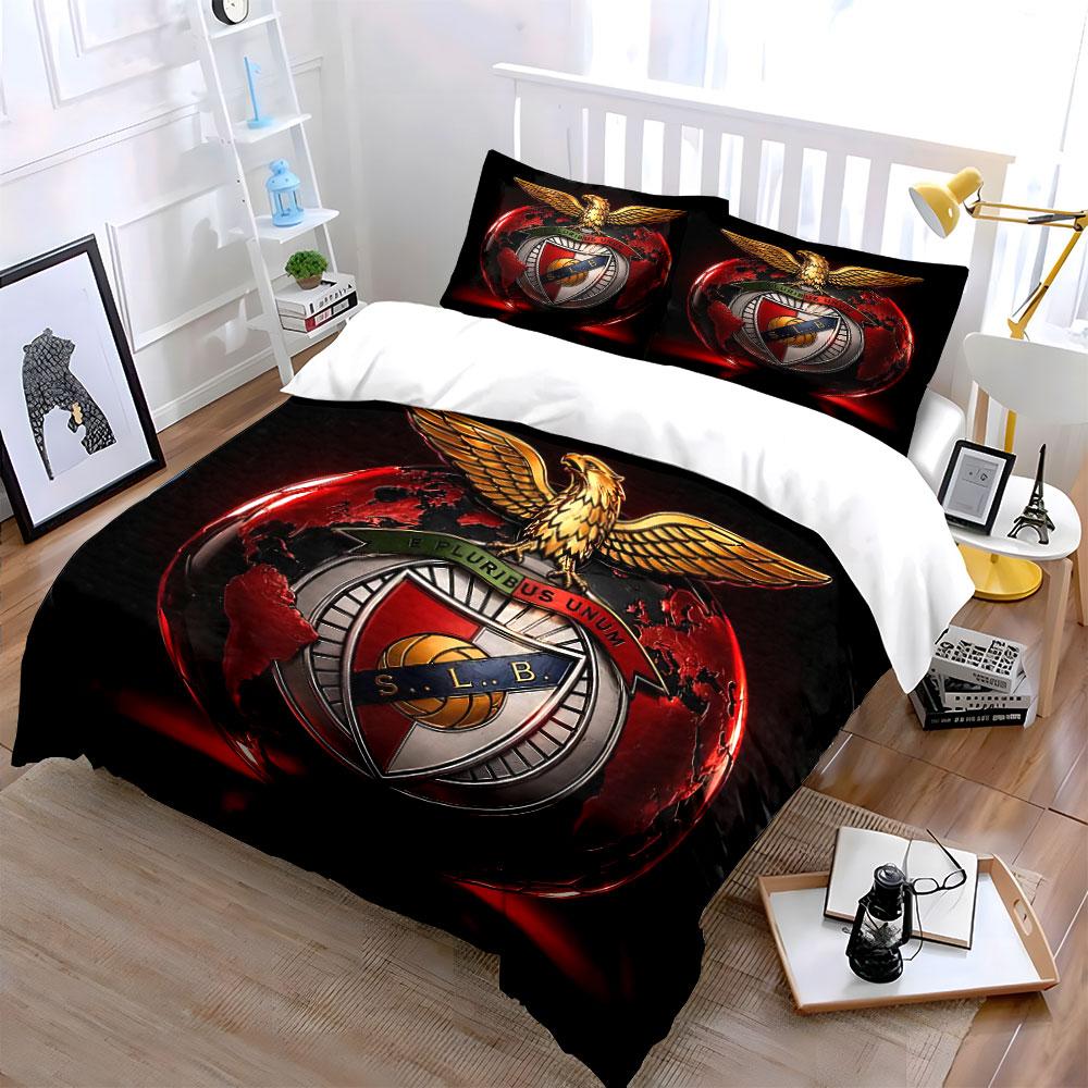 Golden Eagle with Red Globe Design Bedding Duvet Cover Set Duvet Cover Pillowcases (1 * Duvet Cover 2 * Pillowcases, without duvet insert)