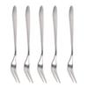 5 шт. Вилка для фруктов из нержавеющей стали, многоцелевая десертная вилка с ручкой для вечеринки, кухни