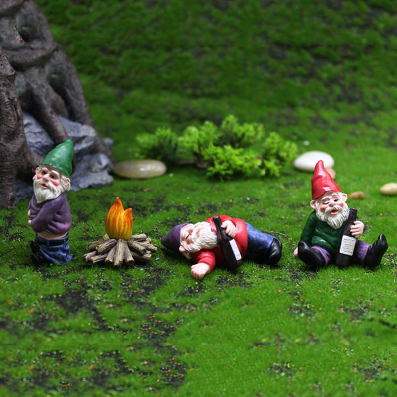 Фигурка озорного садового гнома из смолы, рождественское платье, украшение для сада своими руками, украшение в виде гнома, прочные садовые аксессуары