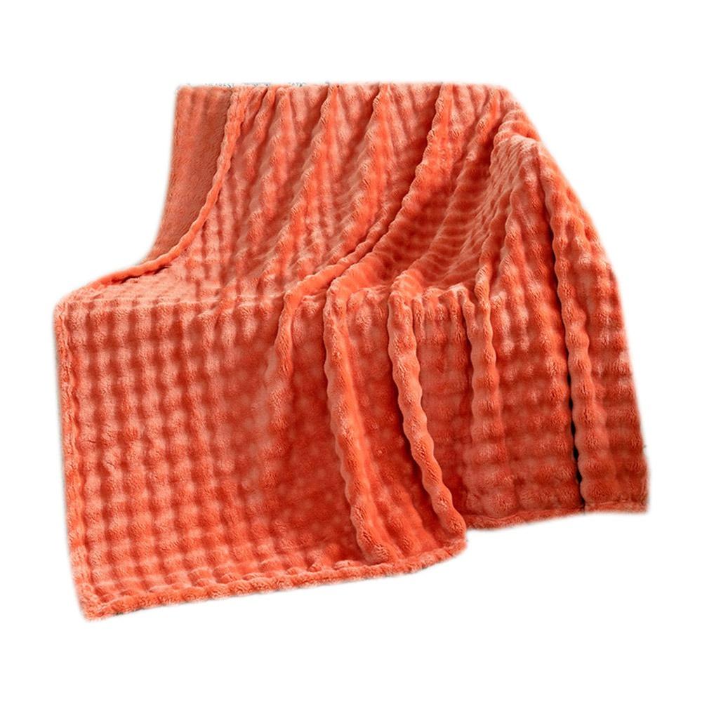 70x100cm Monolayer Flannel Blanket Simple Thickened Sofa Throw New Bed Cover
