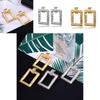 Elegant Geometric Alloy Earrings For Women Fashionable Street Style Jewelry