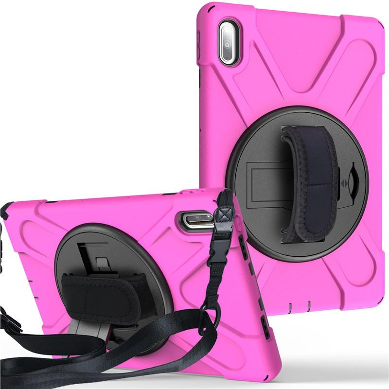 10.4 Inch Tablet Case MatePad With Rotating Stand Shockproof Silicone PC Hybrid Shell Full Coverage