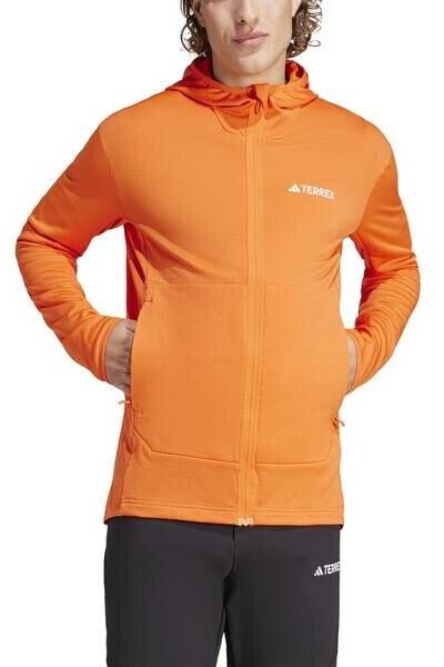 Куртка Adidas TERREX Xperior Light Fleece Hooded Jacket Men полуоранжевого цвета