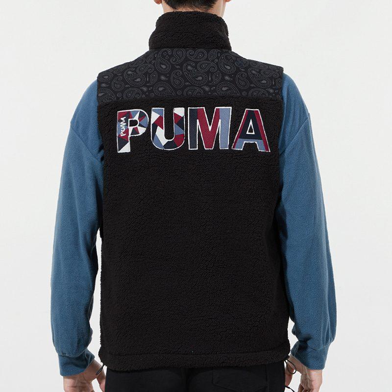 Puma Жилеты Мужские Черный Стойка Умеренный Другое 534977-01