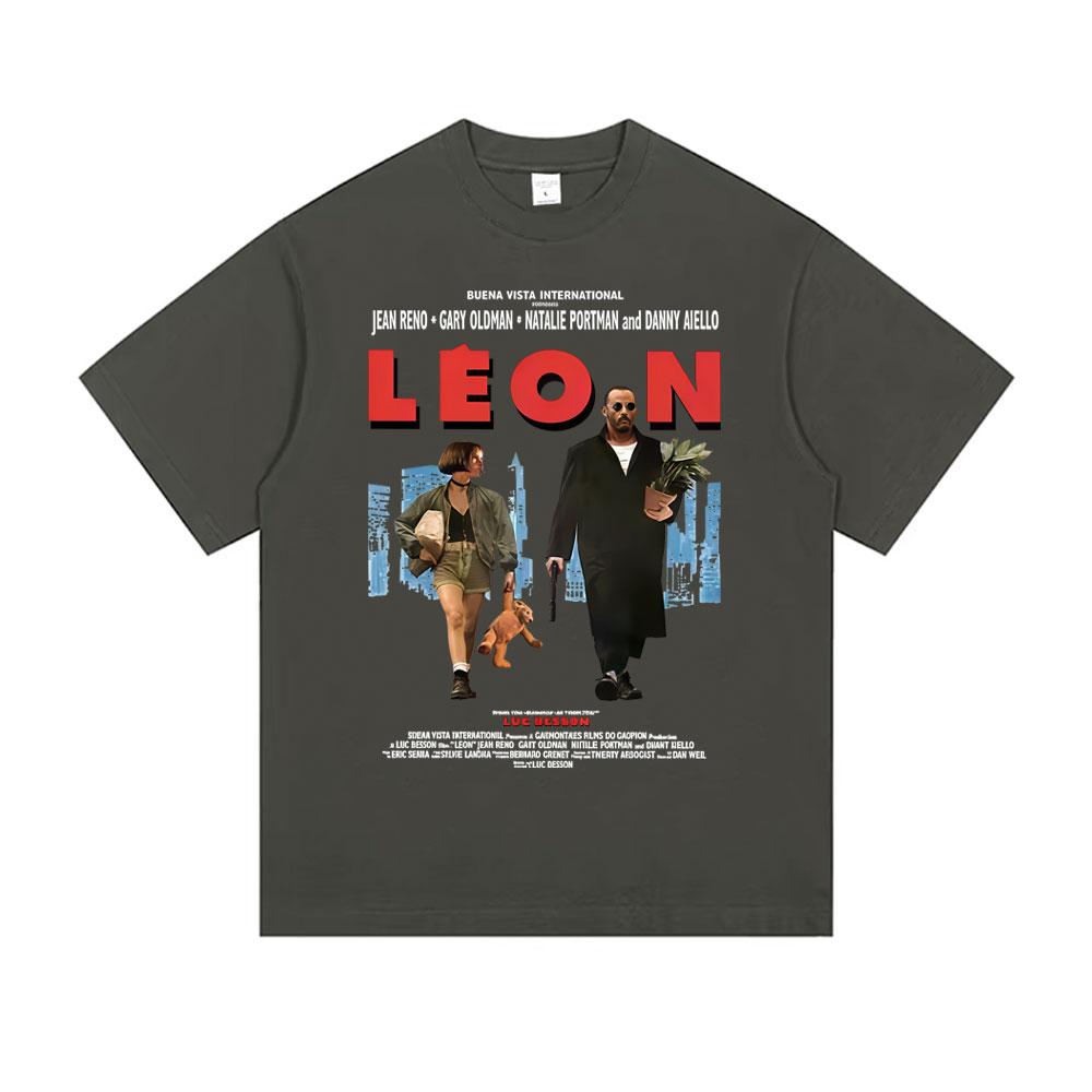 Classic Movie Leon The Professional Tshirt Men Women Casual Cotton Vintage Tshirts Mens Hip Hop Gothic Rock Oversized T Shirt