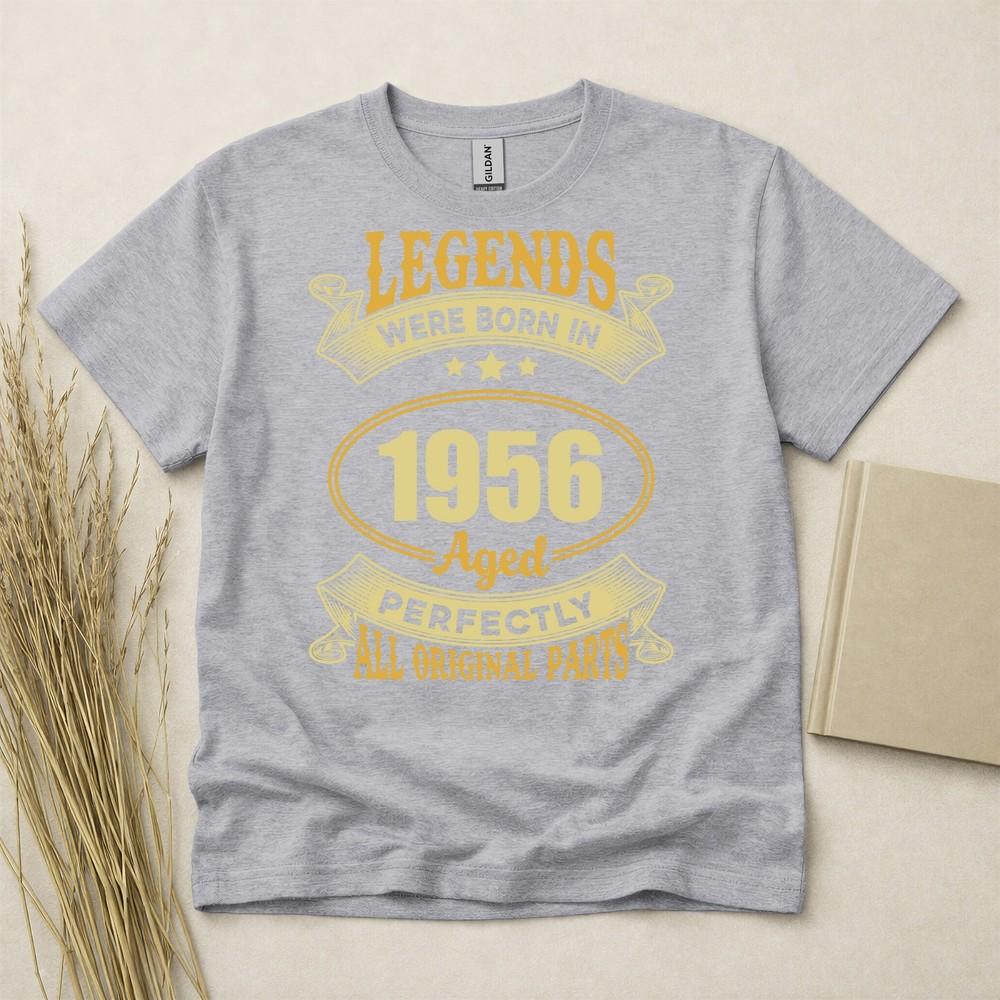70th Birthday Tshirt Born In 1956 70 Years Old Gifts Legends Aged Perfectly Tee