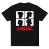 2025 Music Band Gorillazs Punk Rock Print T Shirt 90s Casual Fashion Short Sleeve Plus Size T Shirt Unisex Graphic T Shirts