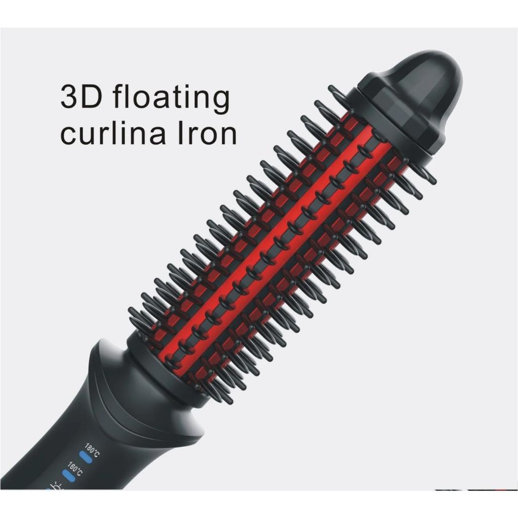 Mini Curling Iron Ceramic Tourmaline Ionic Hair Curler Electric Hot Brush Anti-Scald Curling Wand Portable Travel Hair Brush