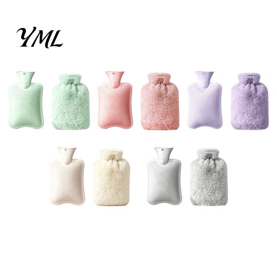 Explosion Proof Water Bag Hot Bottle with Plush Cover, 500/1000/2000ML Leak-proof Bag, Lightweight Cold Compress Pouch for Shoulder, Back, Hand, Legs,