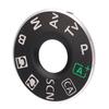 Camera Function Dial Cover Plate Mode Interface with Film Repair Accessory for 6D