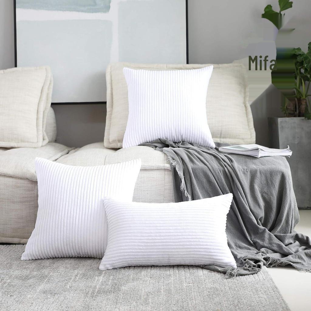 Чехол для подушки Nordic Solid Color Cordour в полоску