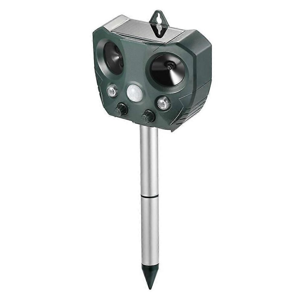 Outdoor Ultrasonic Solar Animal Repeller Pest Mouse Repeller Sensor Garden Bird Cat Dog Fox Repellent Keep Animals Away