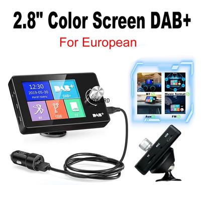 Австралия Европа DAB антенна радио цифровой сигнал вещательный адаптер FM передатчик BT SD TF MP3 плеер DAB+ для автомобильного радио