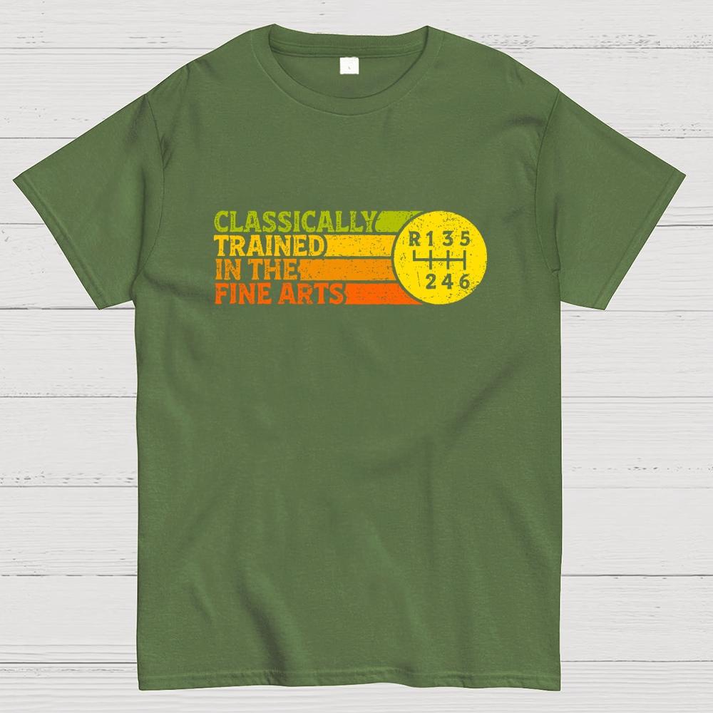 Classically Trained In The Fine Arts Cotton Summer Casual Cool Loose T-Shirt