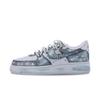 Nike Air Force 1 Gray City Memories Abrasion Resistant Slip Resistant Low top Skateboard Shoes Men's Gray Blue IR0952-002(Team626-)