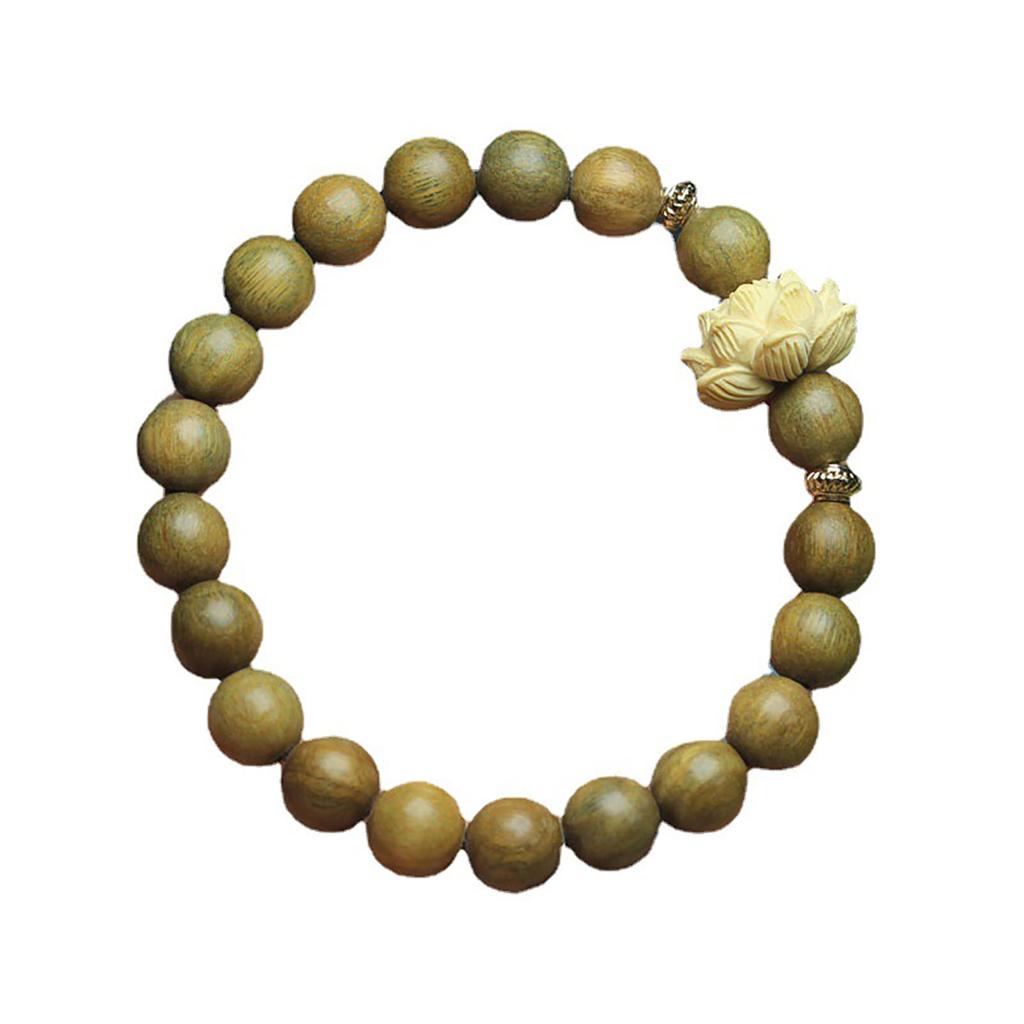 Sophisticated Beaded Bracelet National Wood Jewelry Temperament Bracelet for Women with a Touch of National Style