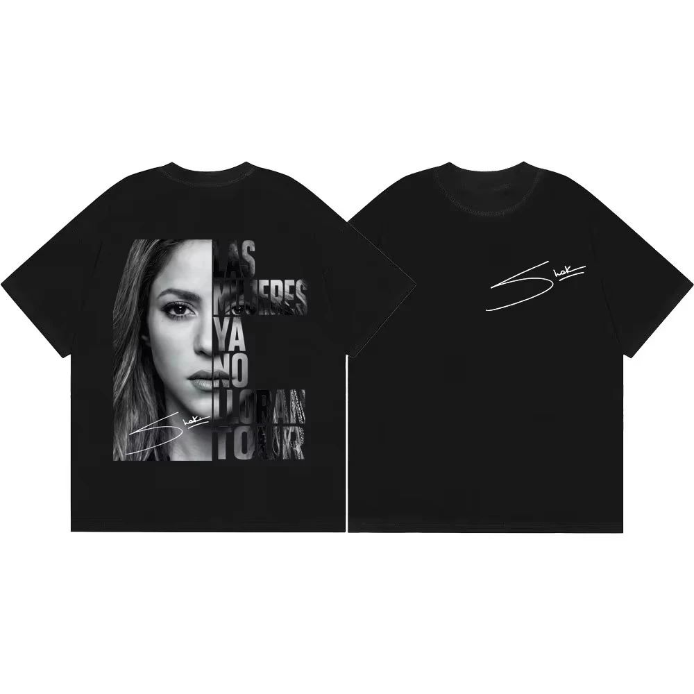 Shakira Las Mujeres Ya No Lloran World Tour 2026 Graphic T Shirt Unisex Wounisex Vintage Aesthetic Tshirts Casual Fashion Tshirt