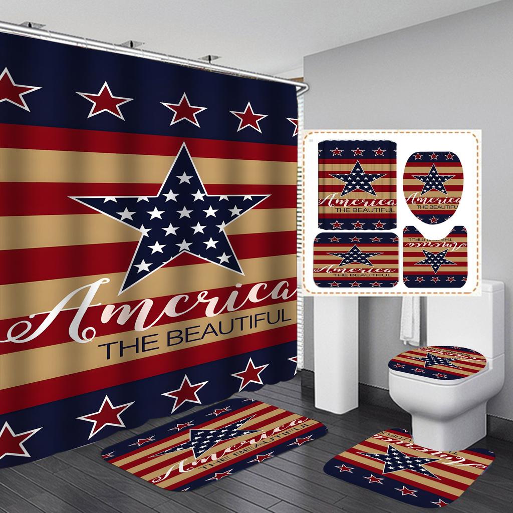 Водонепроницаемая и устойчивая к плесени занавеска для душа для ванной комнаты, разделение сухого и влажного воздуха, затемнение и теплая занавеска для душа, комплект из четырех предметов