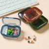 Mini Plastic Pill Box with 3 Compartments - Waterproof, Moisture-Proof, Large Capacity for Morning