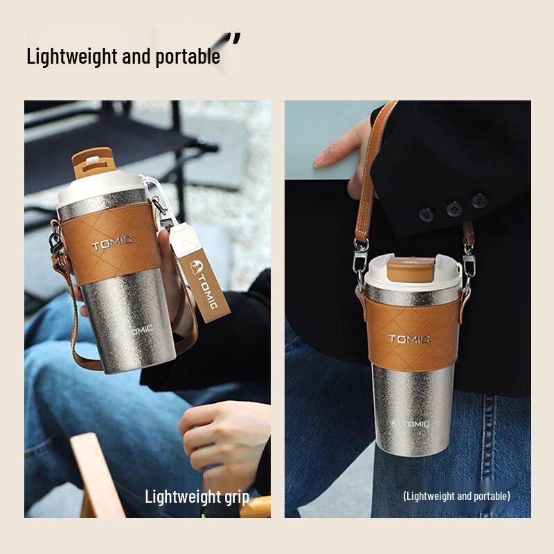 TOMIC Pure Titanium Insulated Coffee Cup