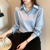 Ladies' Shirt Women's White Shirt Early Fall Long-sleeved Shirt Design Sense Niche Temperament White Chiffon Blouse Temperament Elegant Fashion Top