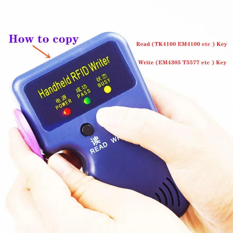 RFID копировальный аппарат-дубликатор считыватель TM1990B ibutton DS-1990A I-Button портативный 125 кГц EM4305 T5577 EM4100 TM card Dev