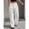High-Waisted Wide-Leg Striped Trousers Women Office Chic Straight Cut Pants With Pockets Lightweight Stretch Fit