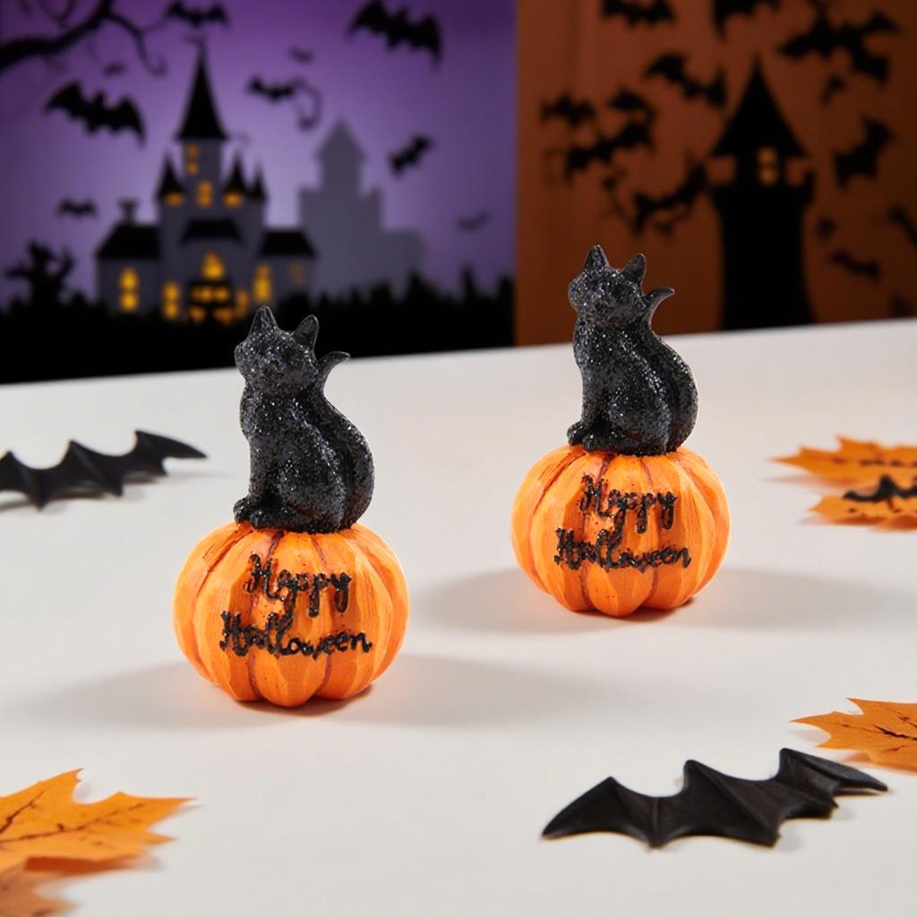 Хэллоуинские праздничные украшения подходят для комнатных сезонных настольных украшений