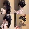 Simple Bow Hair Clip Full Diamond High Ponytail Clip Fashion Diamond Bow  Daily Wear