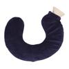 U Shaped Hot Water Bottle Warm Neck Soft Rubber Hot Water Bag with Detachable Cloth Cover Navy Blue